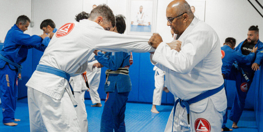 training bjj and self defense on class